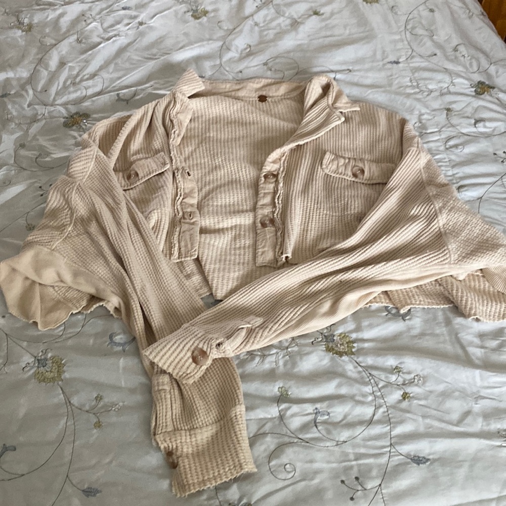 Free people one cropped scout jacket